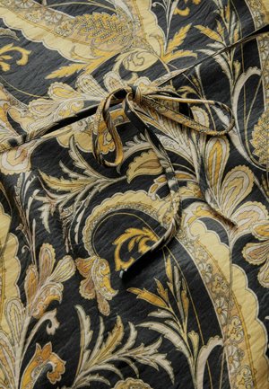 Next KAFTAN STYLE V-NECK - Maxi dress - black and gold paisley print