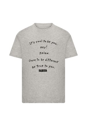 FIDO DIDO ITS COOL TO BE YOU - Print T-shirt - heather grey
