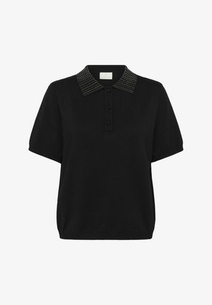 Kaffe Poloshirt - black deep