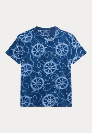 Polo Ralph Lauren CLASSIC FIT NAUTICAL JERSEY T-SHIRT - Μπλουζάκι με στάμπα - rope and ship wheel