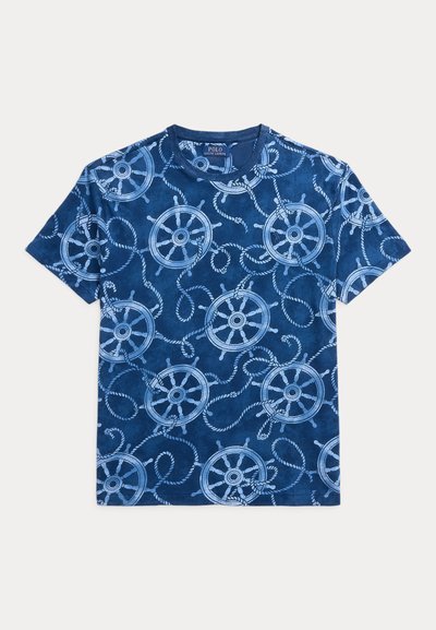 Polo Ralph Lauren CLASSIC FIT NAUTICAL JERSEY T-SHIRT - Μπλουζάκι με στάμπα - rope and ship wheel