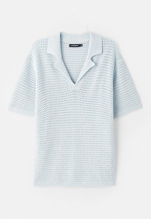 J.LINDEBERG ETHAN OPEN COLLAR - Polo - winter sky