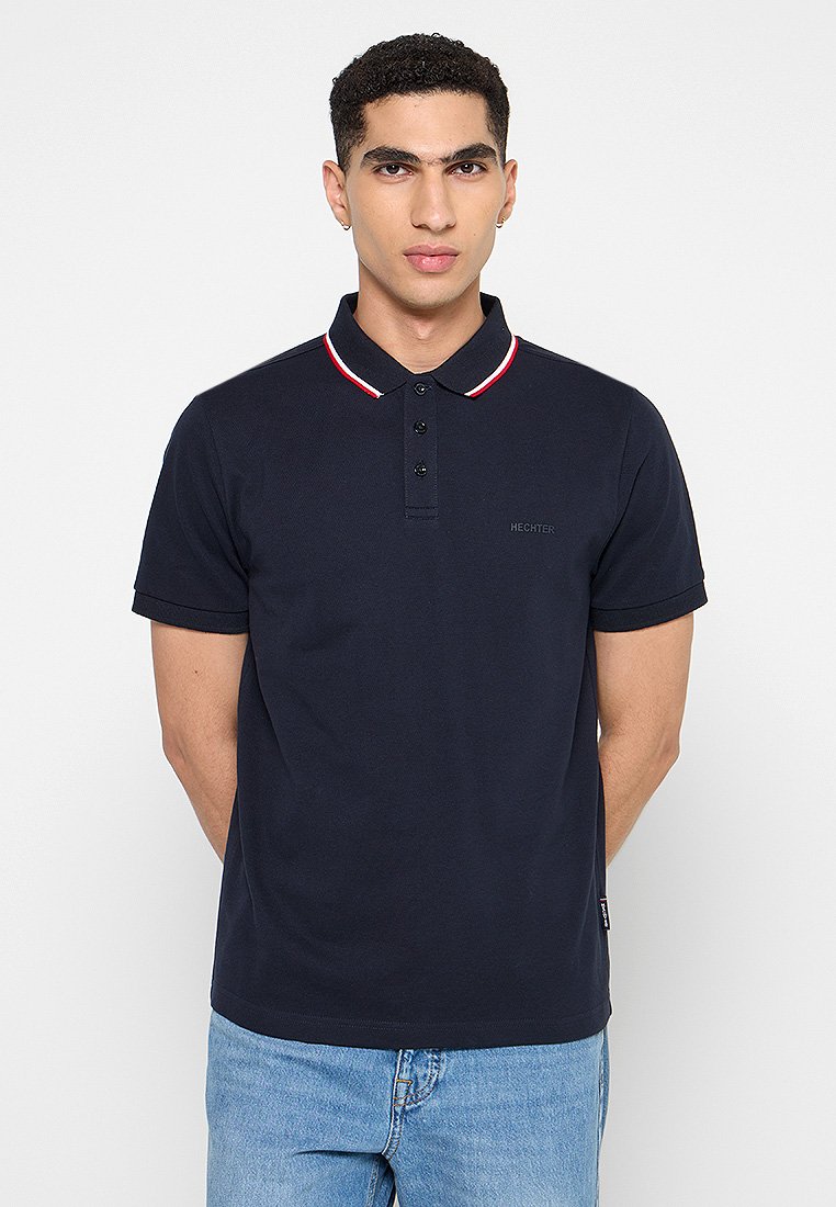 Hechter Paris Poloshirt blauwgrijs Hechter Paris Poloshirt blauwgrijs