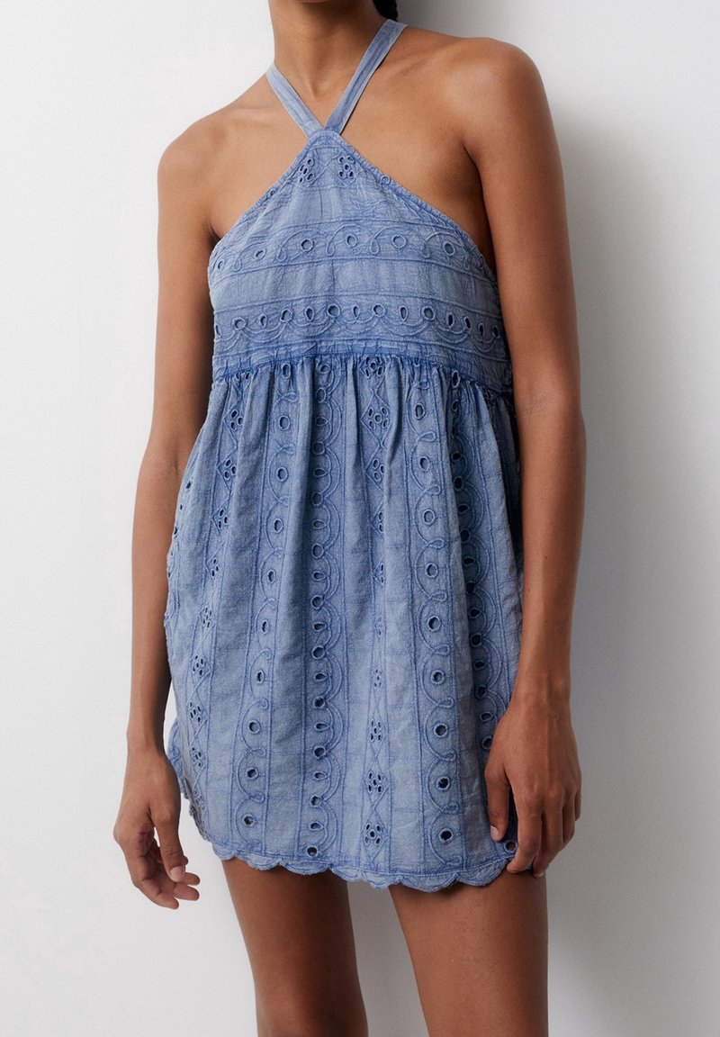 PULL&BEAR Farkkumekko - blue