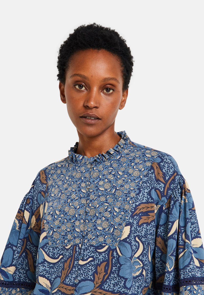 Top Femme MAISON 123 Marine à Manches 3/4 Orné De Perles - Taille 38, Neuf Sans étiquettes, Polyvalent