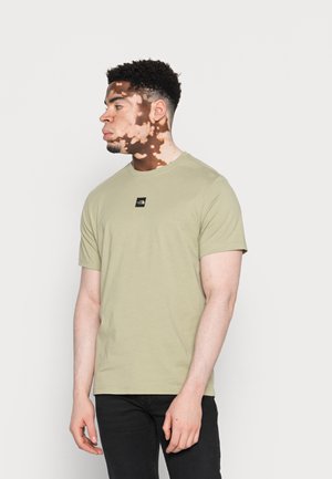 CENTRAL LOGO - T-shirt con stampa - tea green/black