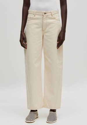 MATHILDA - Straight leg jeans - beigemeliert beige