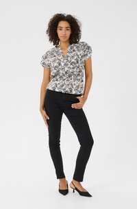 Kaffe KAHALEY PRINTED  - Camicetta - chalk w. black deep aop