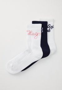 SLOGAN 3 PACK - Chaussettes - black/white