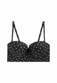 Next BALCONETTE REGULAR FIT - Bikinitop - black white spot