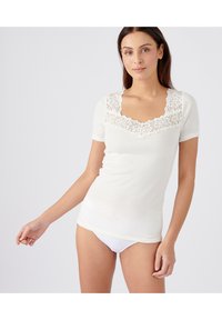 Damart MANCHES COURTES DOUCEUR THERMOLACTYL - Maglietta intima - blanc