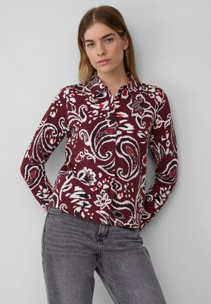 Overhemdblouse - bordeaux