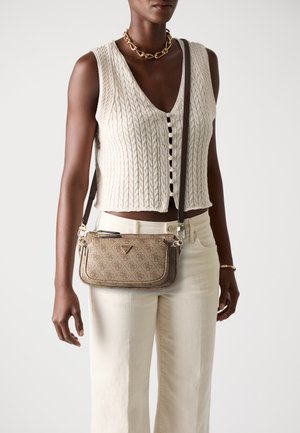 NOELLE II DBL POUCH CROSSBODY SET - Borsa a mano - latte/brown