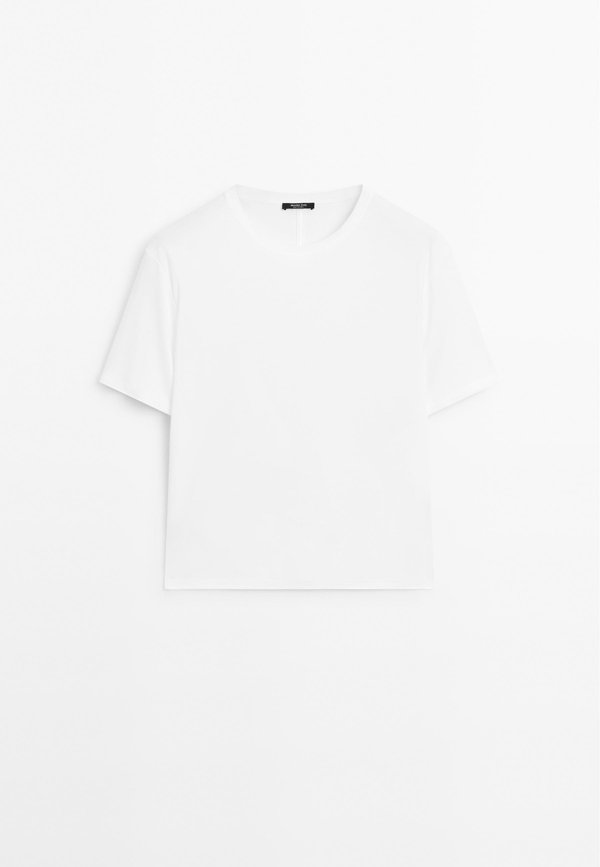 SHORT-SLEEVE WITH BACK SEAM DETAIL - Basic T-shirt4