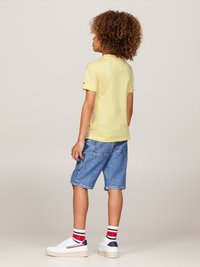 Tommy Hilfiger EXCLUSIVE ESSENTIAL TEE UNISEX - Potiskana majica - lemon zest