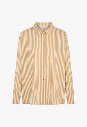 Morgan, MORGAN MORGAN STRIPED SHIRT WITH NOTCH COLLAR - Chemisier - white orange
