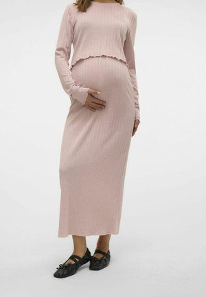 MAMALICIOUS, High waist Midi - Jupe longue - nostalgia rose