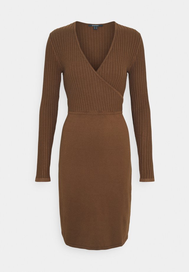 DRESS - Shift dress - toffee