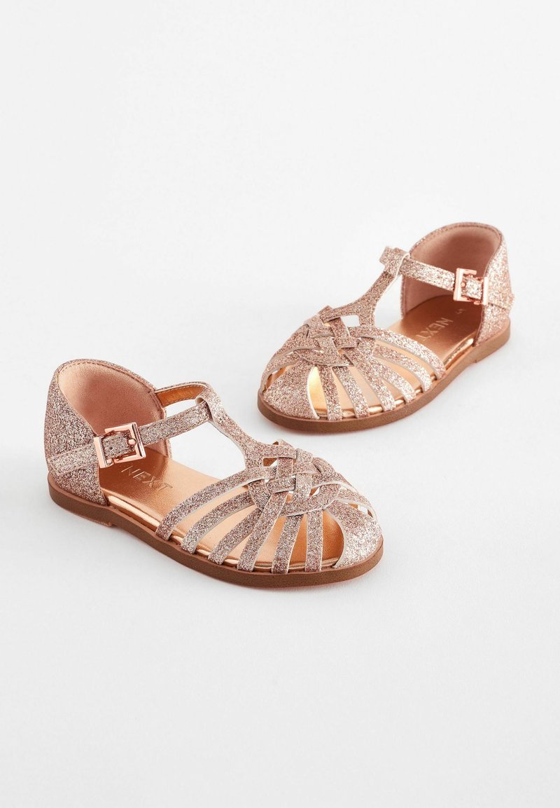 Sandales Next à Paillettes Or Rose – Fille – Taille 4, Neuves