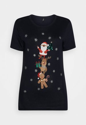 ONLY Tall, ONLXMAS LIFE CHRISTMAS - T-shirt imprimé - night sky
