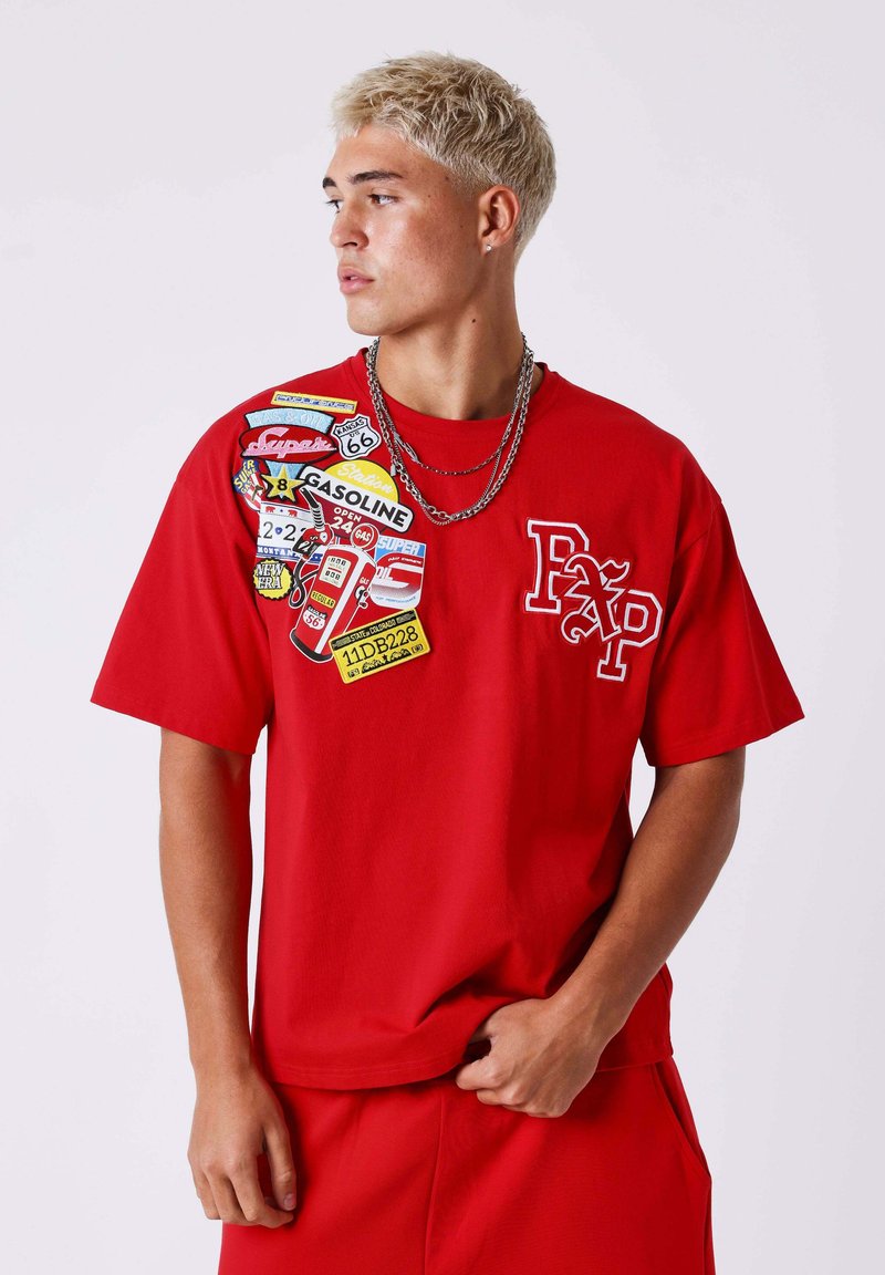 Project X Paris MANCHES COURTES WEST COAST - T-shirt imprimé - rouge