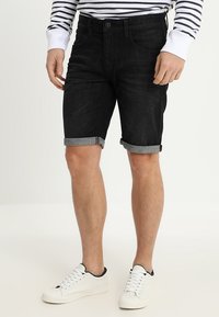 INDICODE JEANS - INKADEN - Shorts vaqueros - black Imagen en miniatura 1