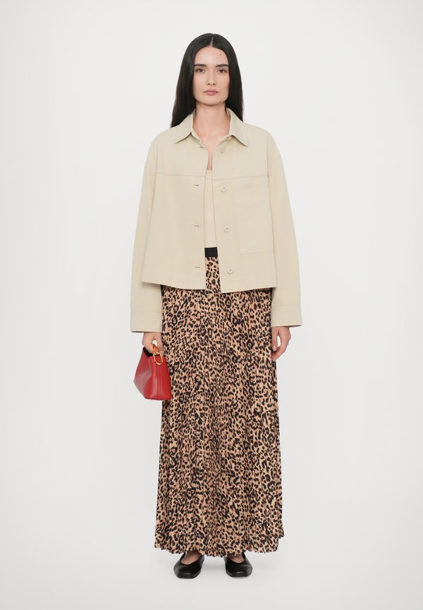 TAULLA - Pleated skirt - camel4