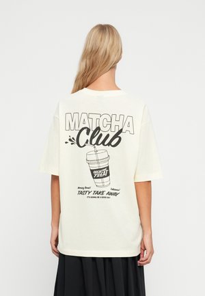VMLAURA OVERSIZE TEE - T-shirts med print - transparent yellow