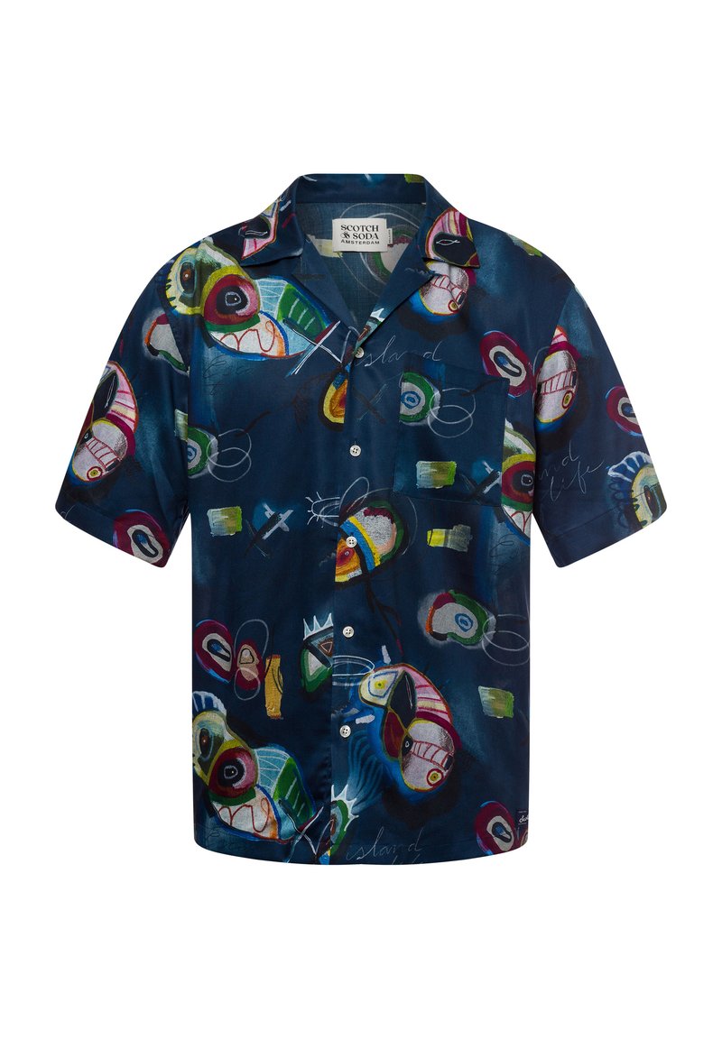 Scotch & Soda Overhemd - marine mehrfarbig