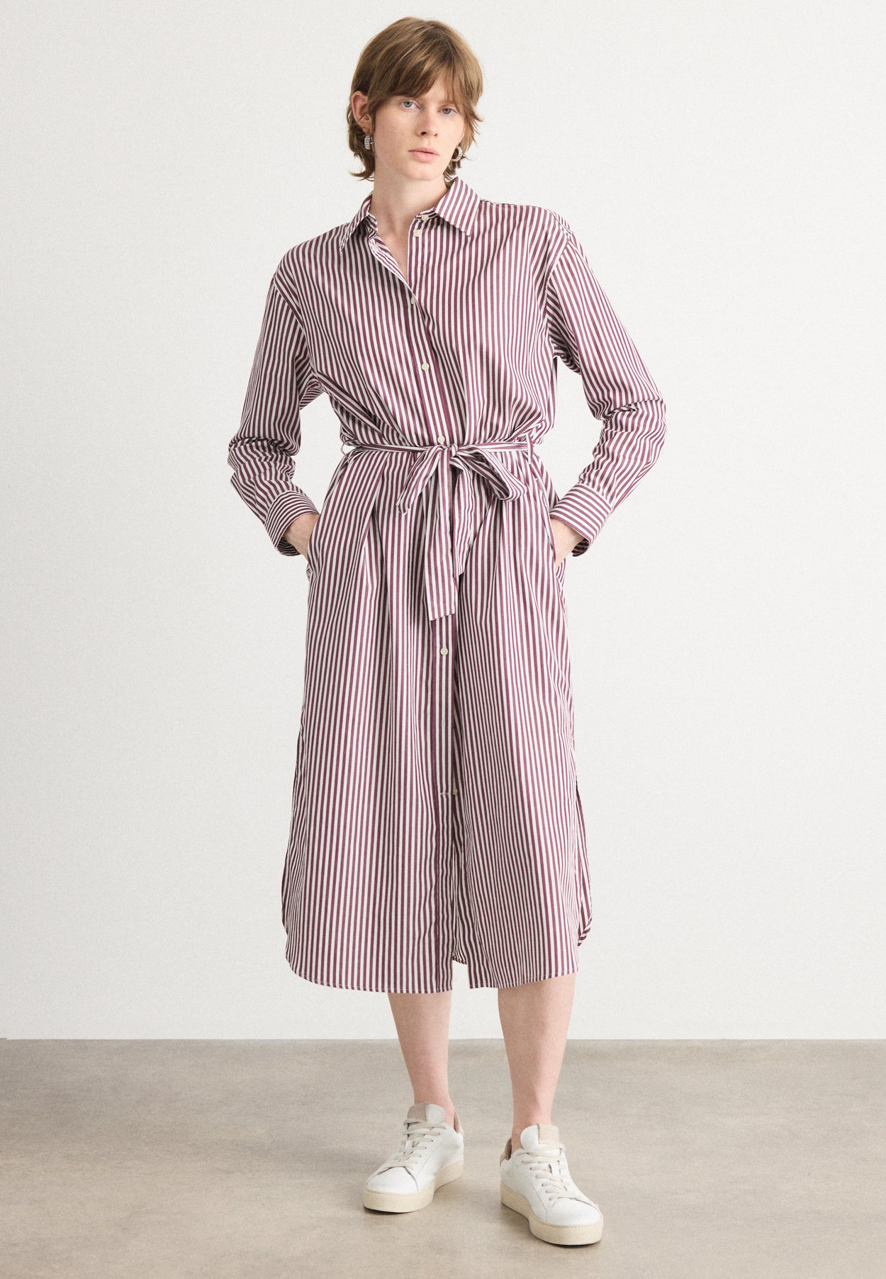 BELTED CLASSIC SHIRT DRESS