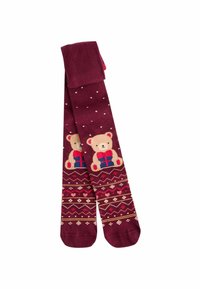 Unselected, dark red teddy bear