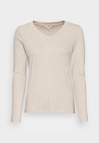 V-NECK - Camisola de manga comprida - cold beige melange