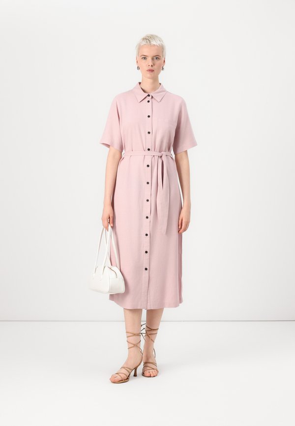 ONLCARO BELT DRESS - Shirt dress - violet ice3