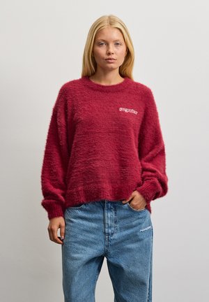 Pegador ALICANTE FURRY - Πουλόβερ - burgundy red