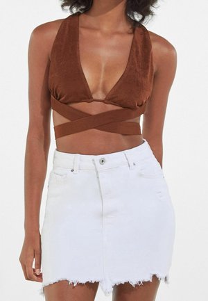 Bershka Blusa - brown