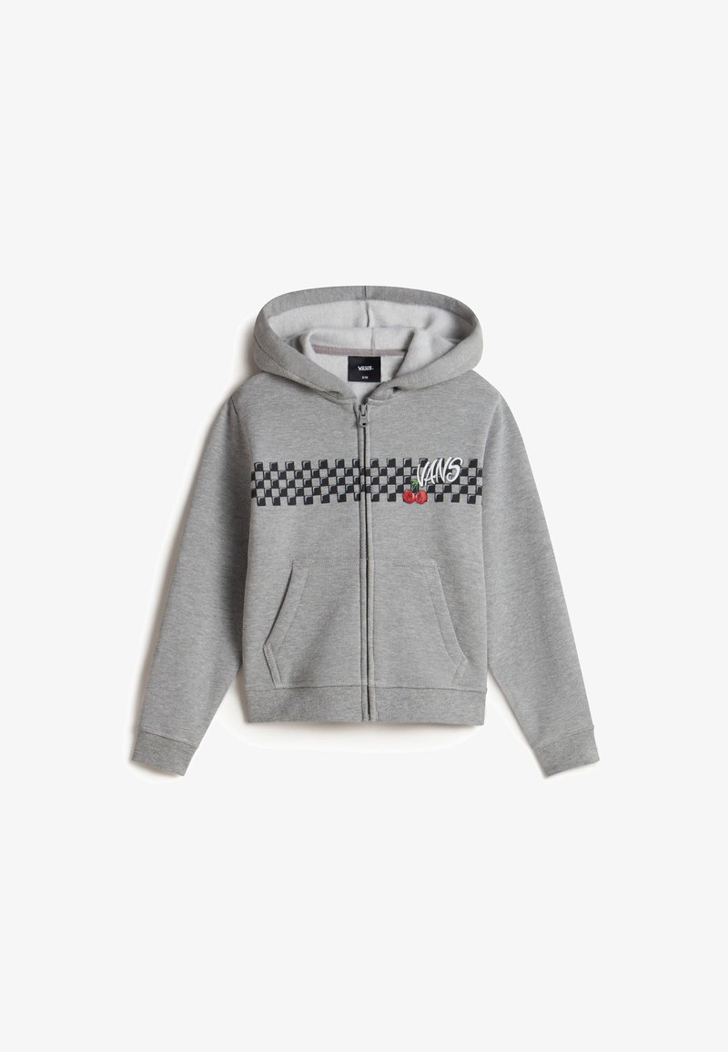 Vans CHECKER CHERRIES - Sudadera con cremallera - dark grey