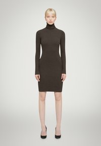 Wolford MERINO RIB - Strickkleid - umber