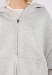 YOURTURN SCUBA ZIP UNISEX - Felpa con zip - mottled light grey