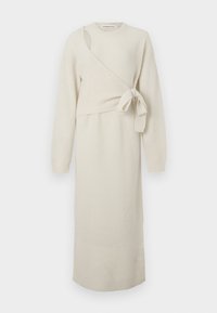 CARMEN TIE DRESS - Robe pull - off white