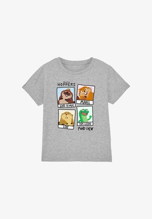 Disney, HOPPERS POND CREW PHOTOS UNISEX - Print T-shirt - mottled light grey
