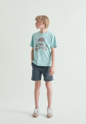 Scalpers, IKAT SKULL TEE  - Triko s potiskem - blue