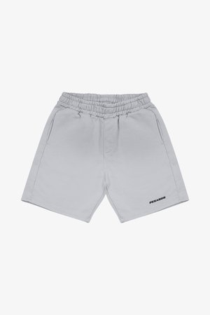 Hallid šortsid elastse vöökoha, kahe küljetasku ja musta "PEGADOR" logoga alumisel paremal säärel. Pehme kangas.