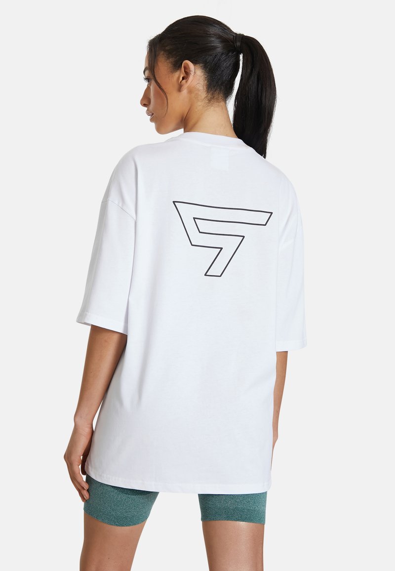 SQUATPROOF SP DOUBLE OVERSIZE PUMP COVER Tshirt print white/wit Zalando.nl