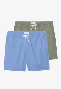 Unselected, blue/olive