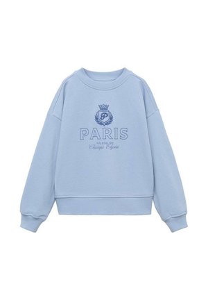 PRINTED EMBROIDERED - Sweatshirt - light blue