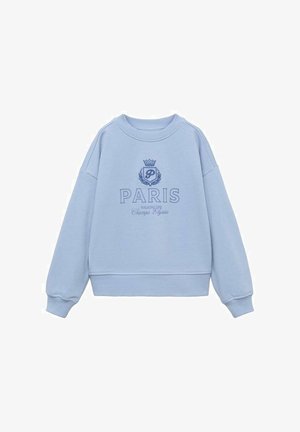 PRINTED EMBROIDERED - Športni pulover - light blue