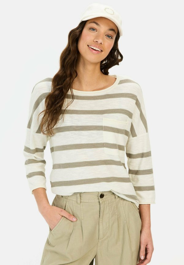 RUNDHALS - Strickpullover - dark straw fantasy