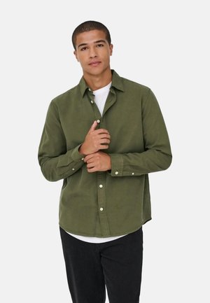 SOTTO REG PEACH FINISH - Camisa - olive night