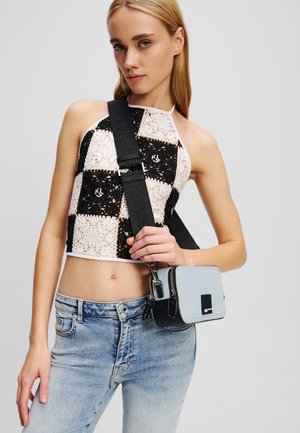 LOGO - Cross body bag - light blue