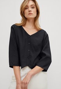 comma - Button-down blouse - black Thumbnail Image 1